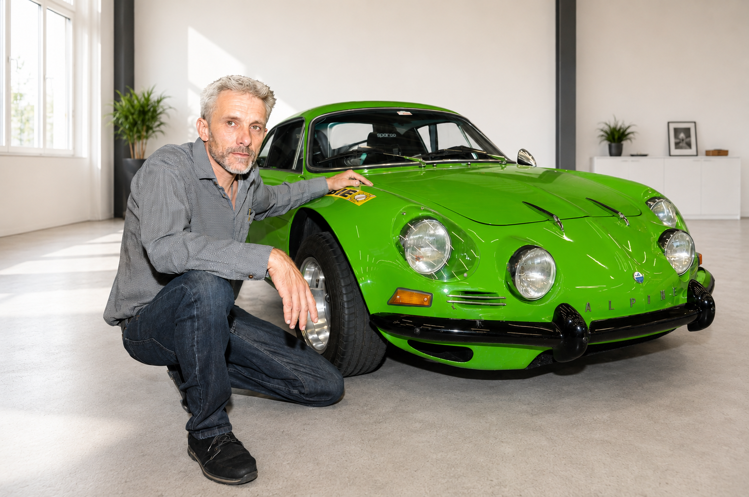 Gutachter bewertet einen Oldtimer